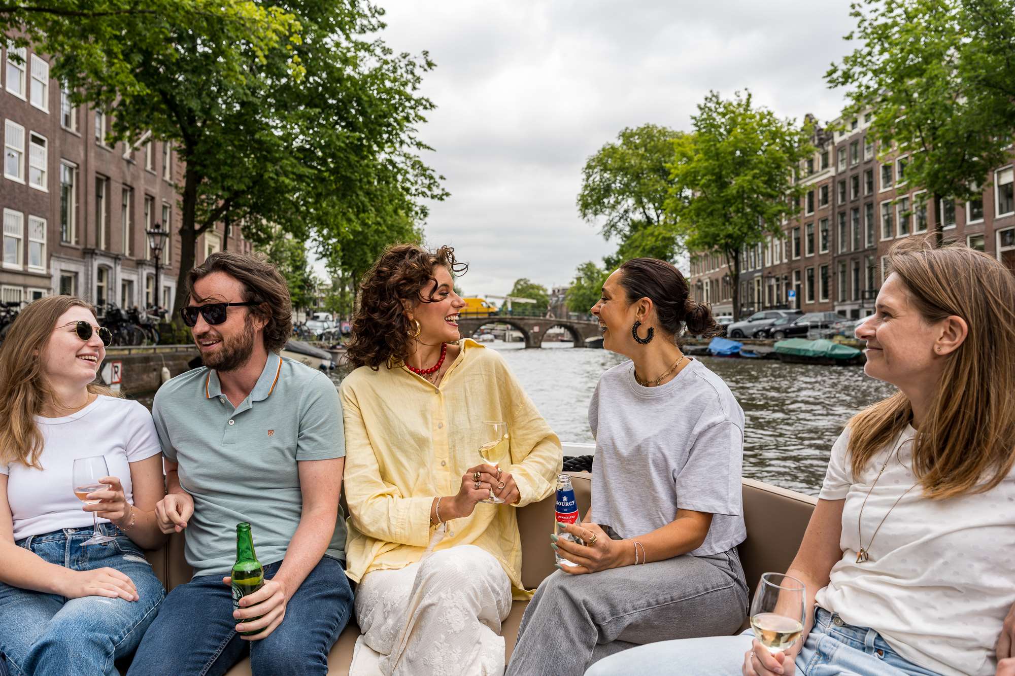 Open Boat Tour Amsterdam with Drinks